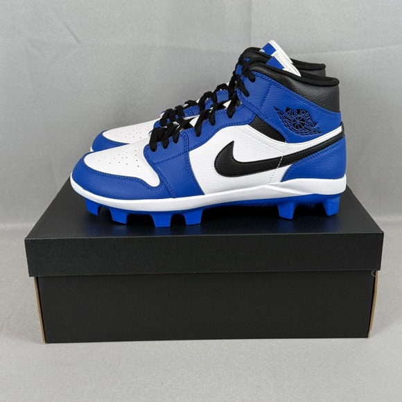 Jordan Other - Nike Air Jordan Retro 1 MCS Baseball Cleats Mens 11 Royal Blue Black White New